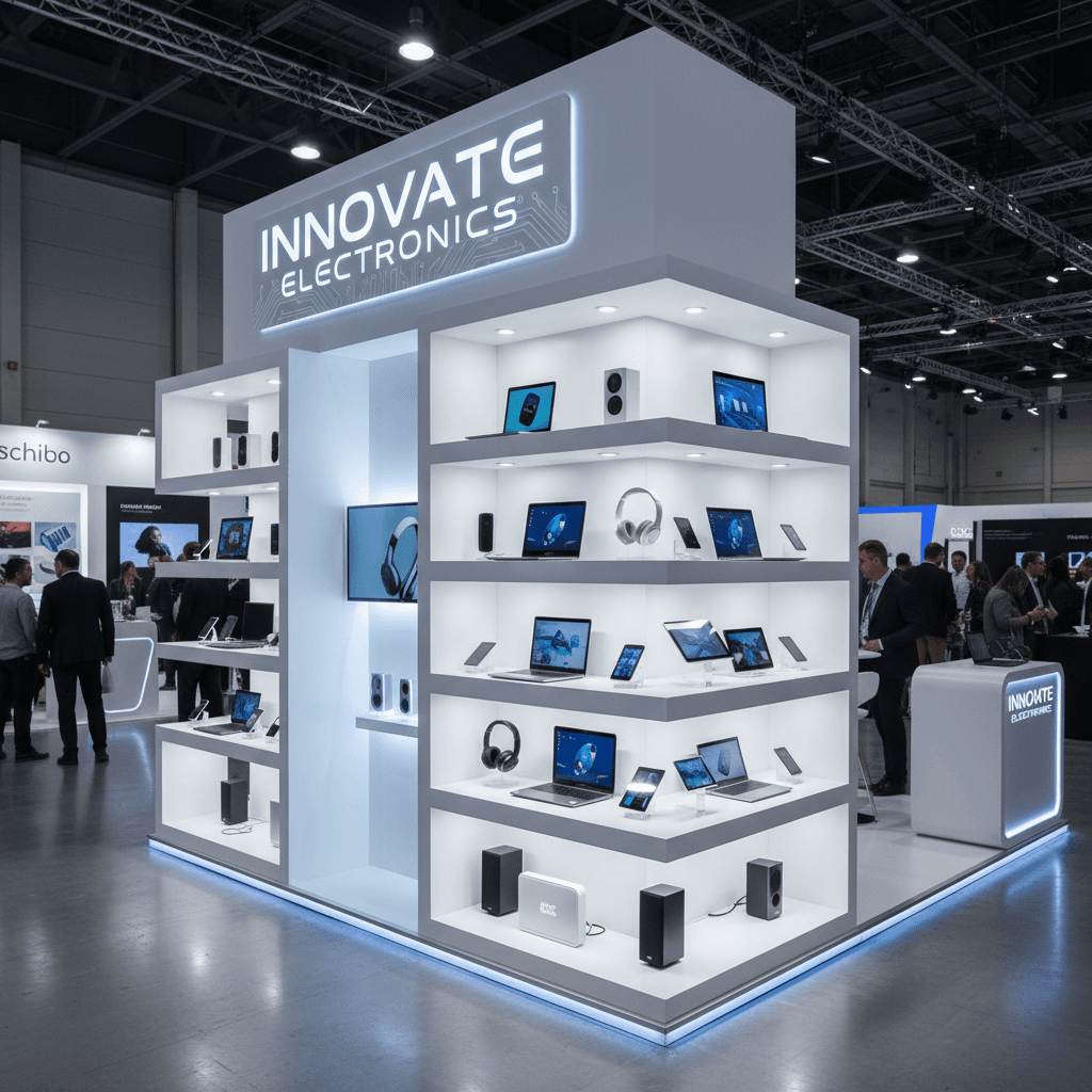Professional product display setup