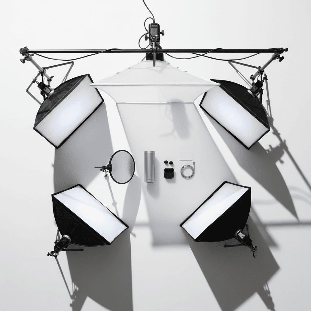 Product presentation with creative styling and props