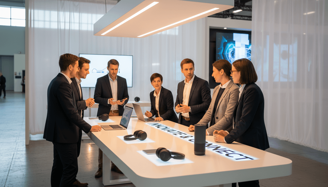 Professional product presentation with studio lighting